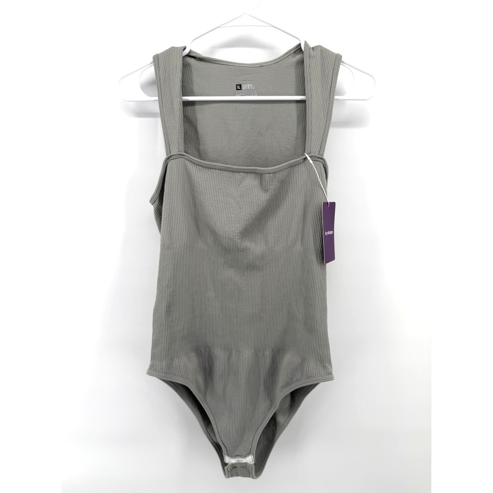 NWT Heyshape Gray Bodysuit Shapewear Compression Snatched Slim Sculpt Women XL